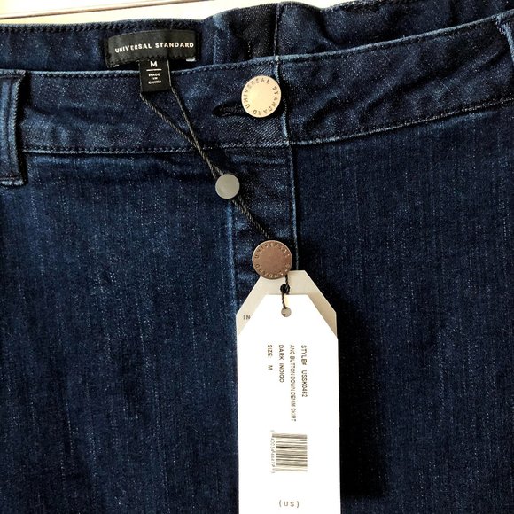 Universal Standard NWT Denim Mini Skirt Size M/18 - Picture 4 of 5